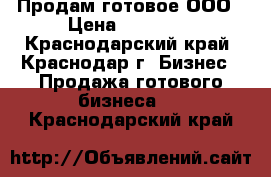 Продам готовое ООО › Цена ­ 25 000 - Краснодарский край, Краснодар г. Бизнес » Продажа готового бизнеса   . Краснодарский край